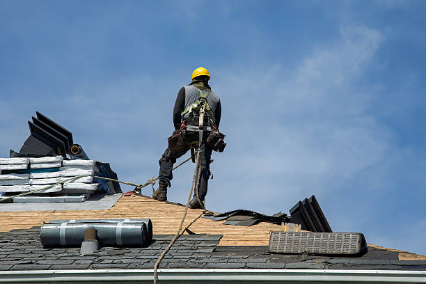 Professional Roofing technician working in North Lima, OH